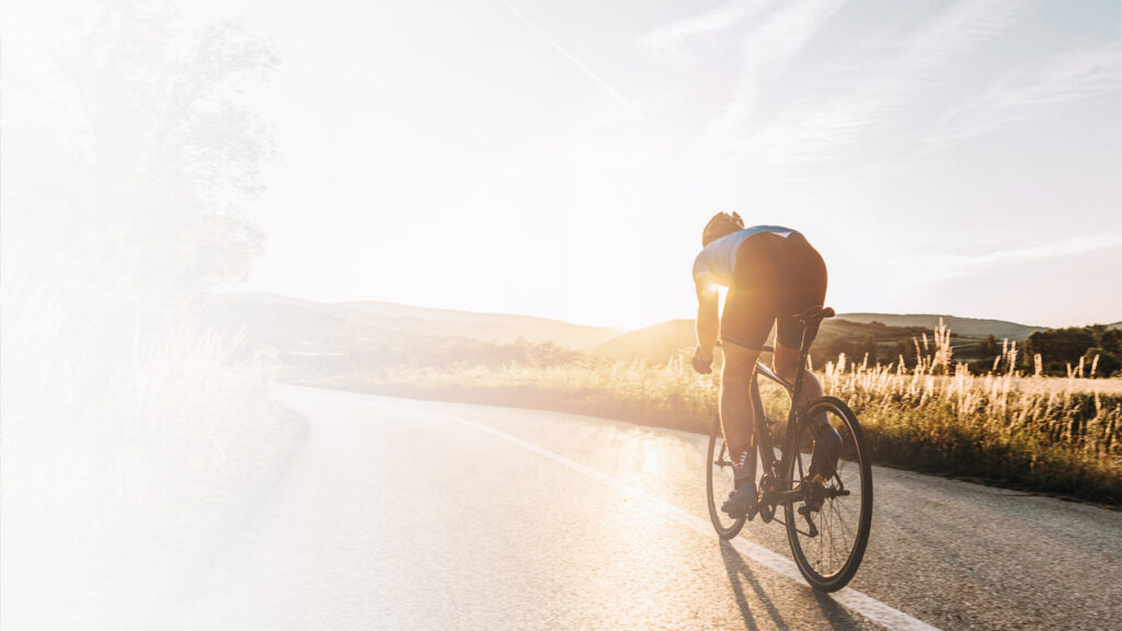 healthy cyclist